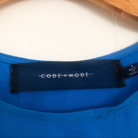 CODEXMODE Blue Ruffle Blouse - Picture 3 of 6